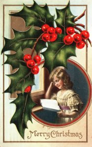 Vintage Postcard 1913 Merry Christmas Holiday Special Yuletide Season's Greeting