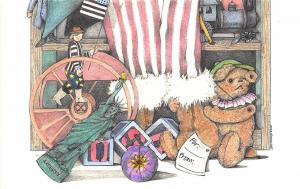 Flying Rabbit Uncle Sam Santa Claus by Jody King Installment 3 Postcards