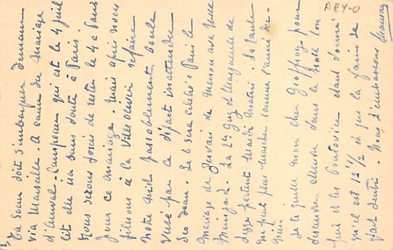 Artist Le Pallie non postcard backing Polo Writing on back 
