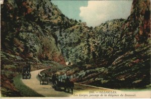 CPA OLLIOULES Les Gorges - Passage de la Diligence du Beausset (1113141)