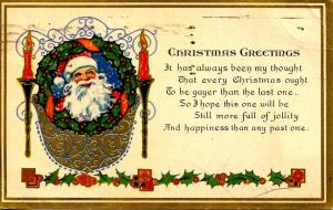 Greeting - Christmas. Santa Claus