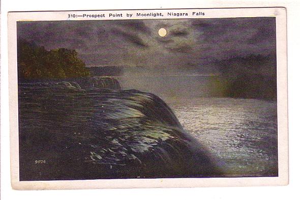 Prospect Point by Moonlight, Niagara Falls, New York, 