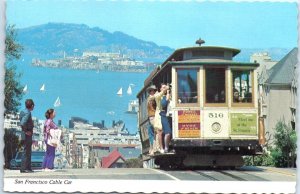 Postcard - San Francisco Cable Car - San Francisco, California