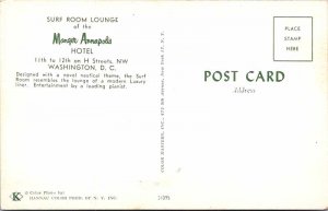 Postcard RESTAURANT SCENE Washington DC AO5925