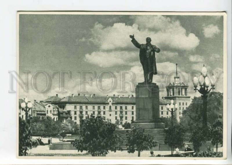 442377 USSR 1958 year Vilnius Lithuania Lenin monument postcard