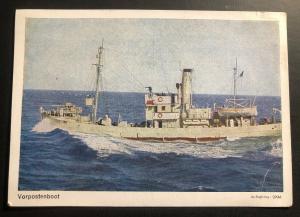 Mint Germany Color Picture Postcard VP-Boat Vorpostenboot Patrol Boat WW2