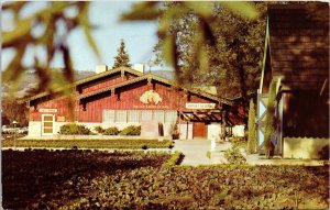 Italian Swiss Colony Wine Tasting Room Diorama Postcard UNP VTG Unused Vintage 