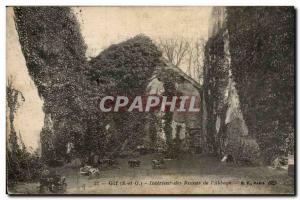 Gif Old Postcard Interior ruins of & # 39abbaye