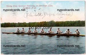 Varsity Crew, Syracuse U on Onondaga Lake NY