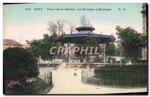 Old Postcard Kiosk music Ivry Town Hall Square