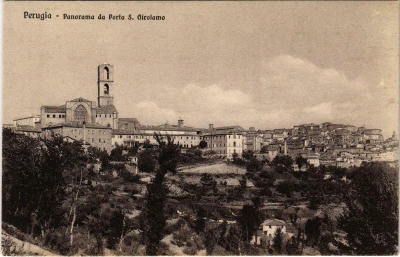 CPA Perugia Panorama da Porta S. Girolamo ITALY (801531)