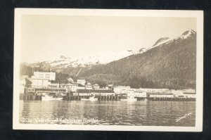 RPPC KETCHIKAN ALASKA WATER FRONT FISH CANNERIES REAL PHOTO POSTCARD