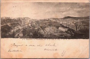 Algeria Panorama de Constantine pris de la Route de Sétif Postcard C143