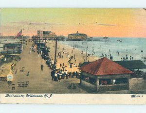 Pre-Chrome BOARDWARK SCENE Wildwood New Jersey NJ AH6119