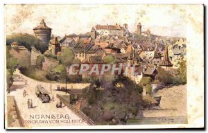 Postcard Old Nurnberg Panorama Vom Hallertop