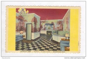 Hotel Highland-Entrance Lobby, Springfield, Massachusetts, PU-1943