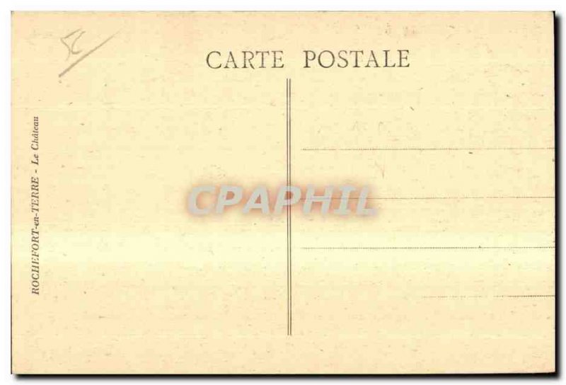 Old Postcard Rochefort en Terre Chateau