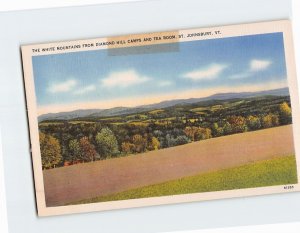 Postcard The White Mountains From Diamond Hill Camps And Tea Room Vermont USA