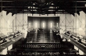 Oberlin Ohio OH Chapel Interior c1910 Real Photo Postcard - Trimmed?