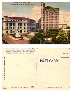 Alamo Plaza, Post Office, Cenotaph and Medical Arts Building, San Antonio, Te...