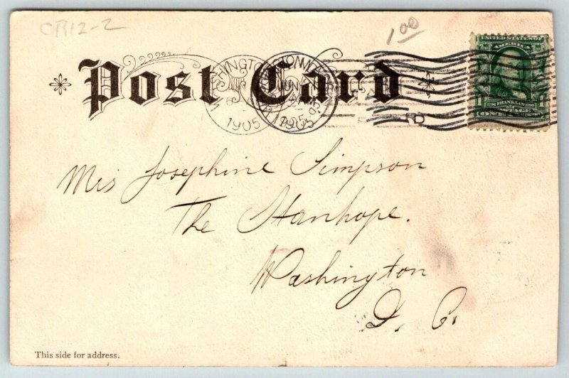1905  Lynn  Massachusetts  High School   Postcard