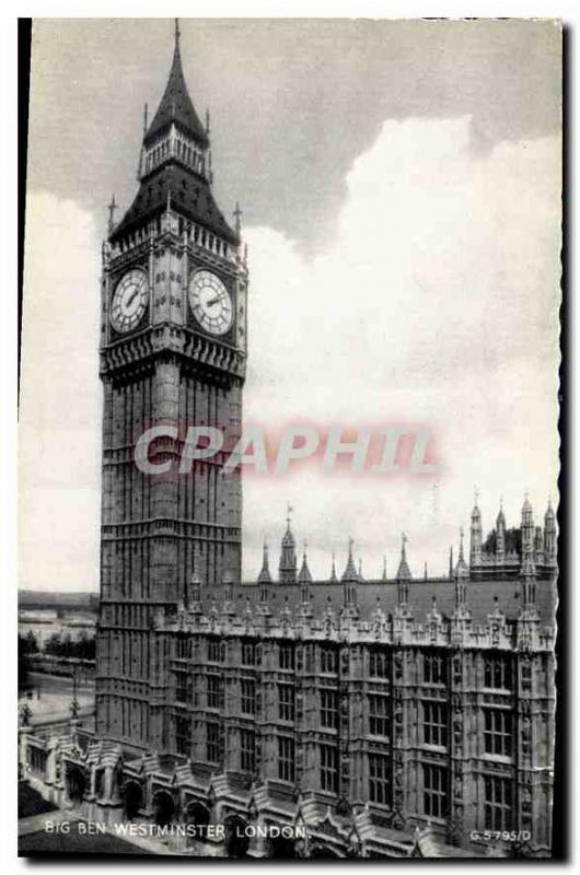 Postcard Old Ben Westminster London