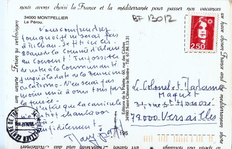 BF13012 montpellier le perou france  front/back image