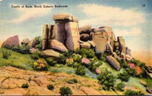 North Dakota Badlands Castle Of Rock 1945