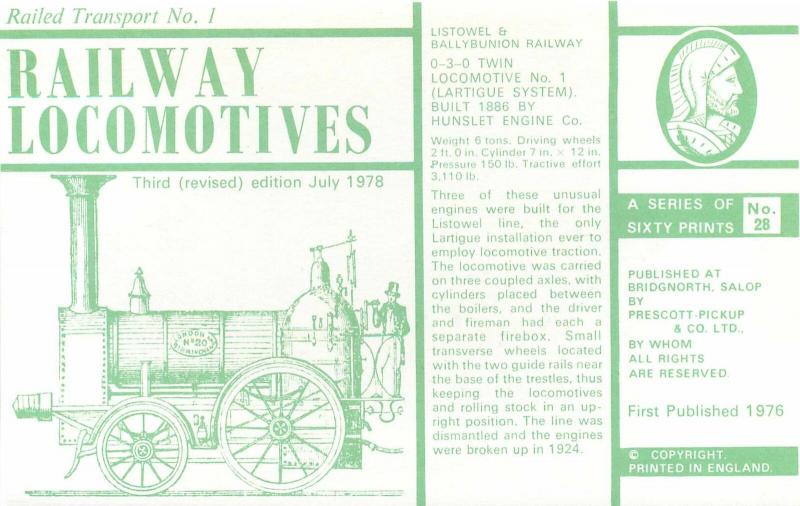 Listowel Ballybunion Railway Locomotives history twin locomotive Hunslet Company