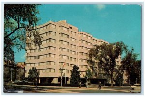 c1960's Hotel Dupont Plaza Building Scene Street Cars Washington DC Postcard