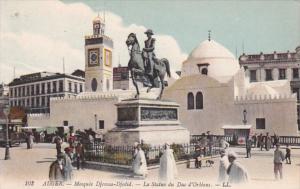 Algeria Alger Mosque Djemaa-Djedid La Statue de Duc d'Orleans