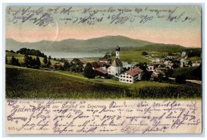 1905 Greetings from Gmund am Tegernsee Germany Posted Antique Postcard