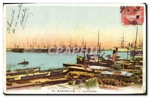 Old Postcard Marseilles The Joliette
