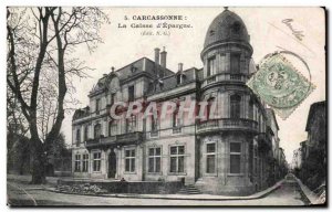 Old Postcard Carcassonne Caisse d & # 39Epargne