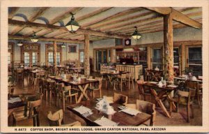 Linen Postcard Coffee Shop Bright Angel Lodge Grand Canyon National Park Arizona