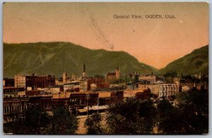 Ogden Utah 1909  General View Postcard