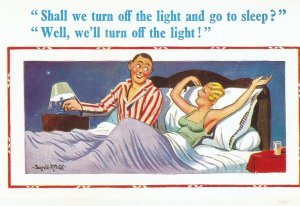 Shall we turn off the light and gp.. New Donald McGill Comics Series PC # 1394
