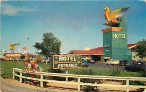 Nevada Las Vegas Thunderbird Hotel 1950s Postcard Crocker Western 22-5799