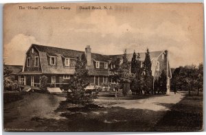 Postcard NJ Bound Brook - The House Northerover Camp 1914