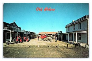 Old Abilene Town  Abilene Kansas Postcard Stagecoach