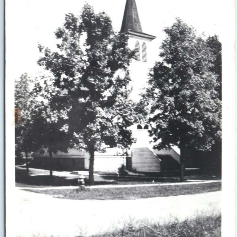 c1940s Sumner, IA RPPC St Paul's Lutheran Church Chapel Real Photo PC Vtg A131