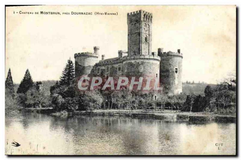 Old Postcard Chateau de Montbrun near Dournazac Haute Vienne