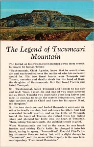 The Legend of Tucamcari Mountain NM Postcard PC474