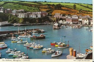 Cornwall Postcard - The Harbour, Mevagissey. Posted 1976 - Ref TZ10683