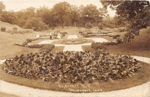 Davenport Iowa~Fejervary Park~Ladies & Girls by Flower Gardens~1914 RPPC