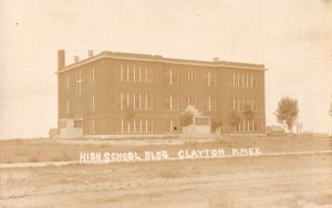 Clayton New Mexico High School Real Photo Vintage Postcard AA53466