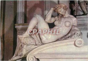 Postcard Modern Firenze Chapels house of Medicis night (Michelangelo)