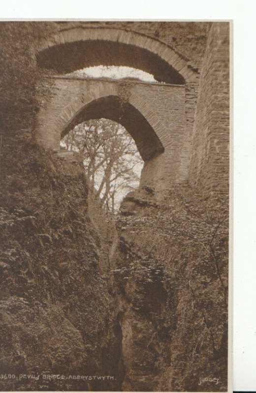 Wales Postcard - Devil's Bridge - Aberystwyth - Cardiganshire - Ref TZ601 