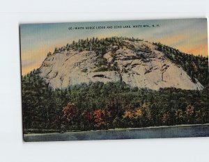 Postcard White Horse Ledge and Echo Lake White Mountains New Hampshire USA