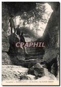 Old Postcard Dauphine Sassenage Caves Grand Hall